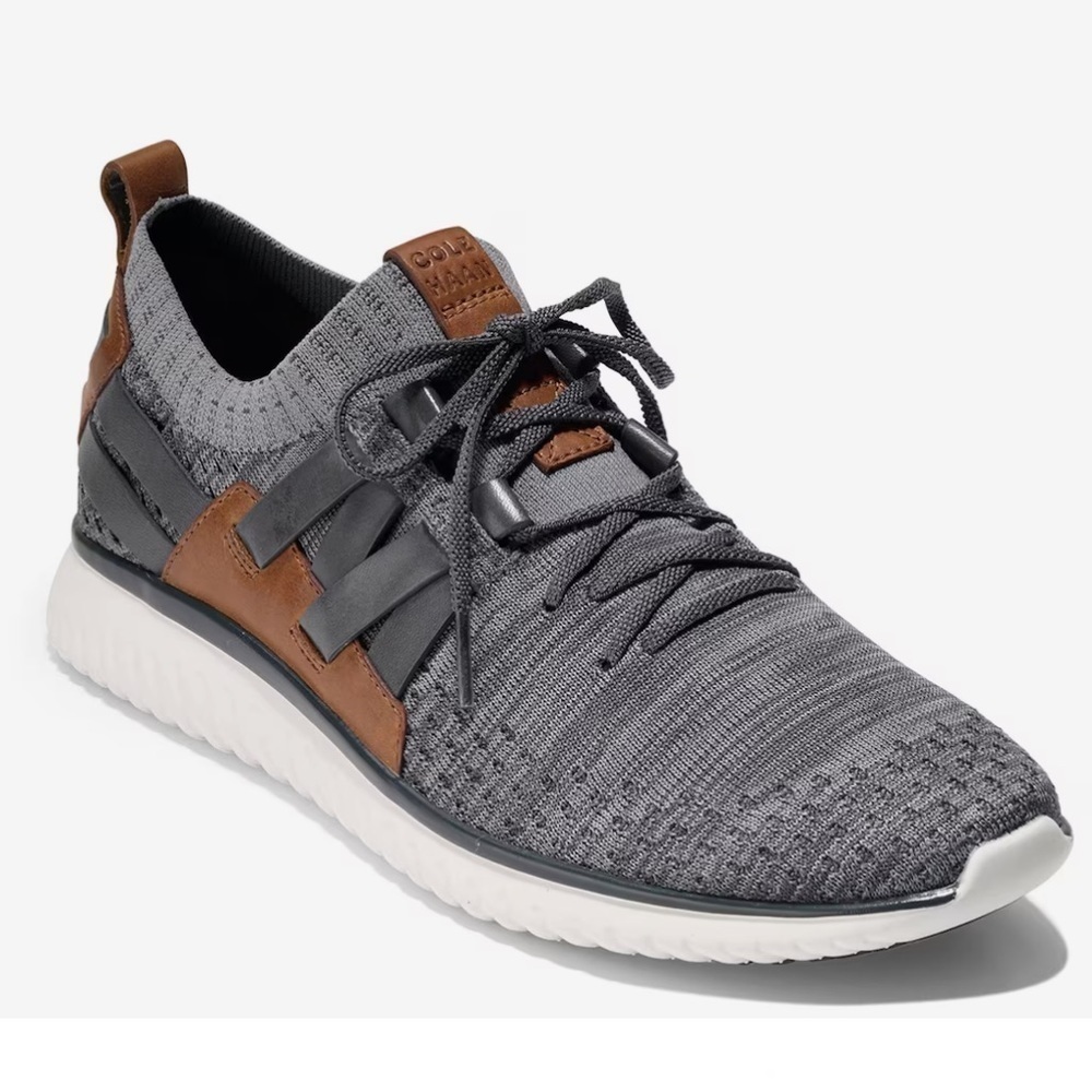 COLE HAAN Grand Motion Woven Stitchlite Sneaker Magnet/ironstone Grey men’s 10